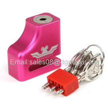 Motorcycle Electrombile Bicycle Disc Brake Lock Disc Lock Motor Alarms Red